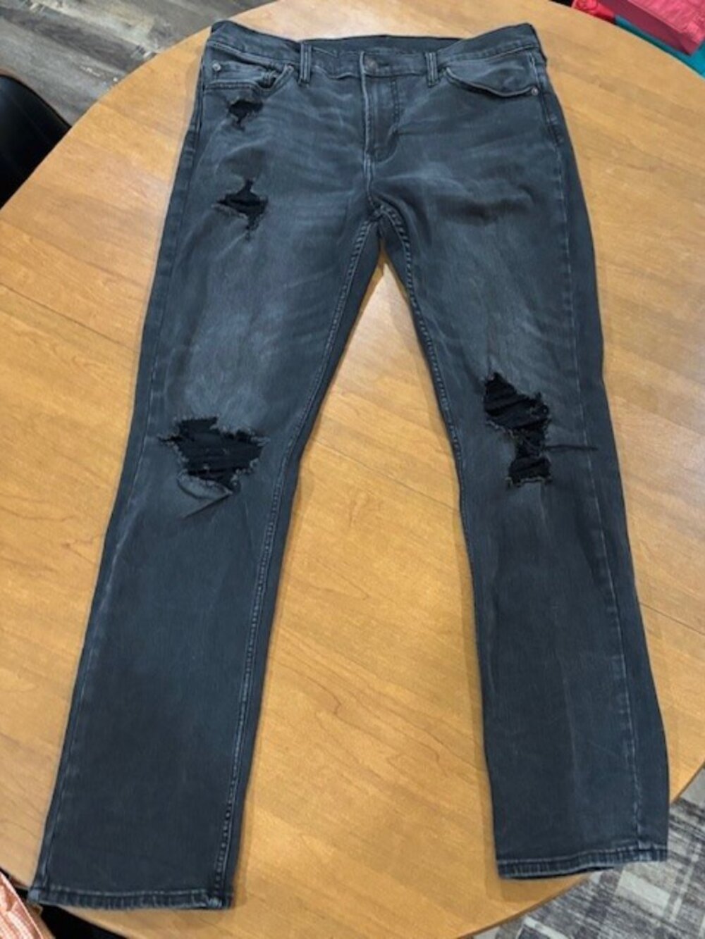 Mens Abercrombie & Fitch Slim Straight Advanced Stretch 34x34